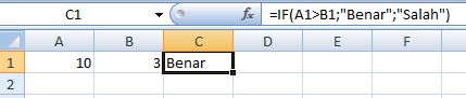 Simple IF Function Excel